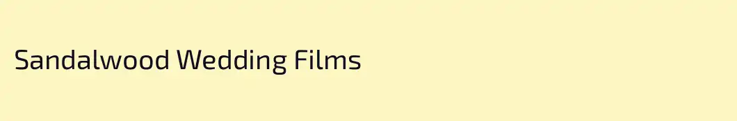 Sandalwood Wedding Films